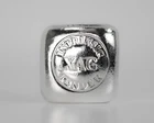 Silver 1oz 999 Fine Bullion Bar  - Intrinsic Tender XAG Mint Cast gift bag RARE