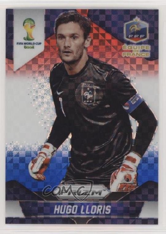 2014 Panini Prizm World Cup Red White & Blue Power Plaid Hugo Lloris #75 07d9