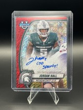 2024 Bowman U Chrome -  Prospect Auto Jordan Hall Red Shimmer Refractor 5/5 (RC)