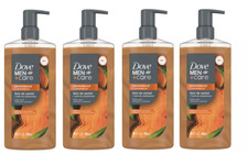 Dove Men Care Body Wash 4-Pack Sandalwood Cardamom Oil Restore 26oz Each NEW
