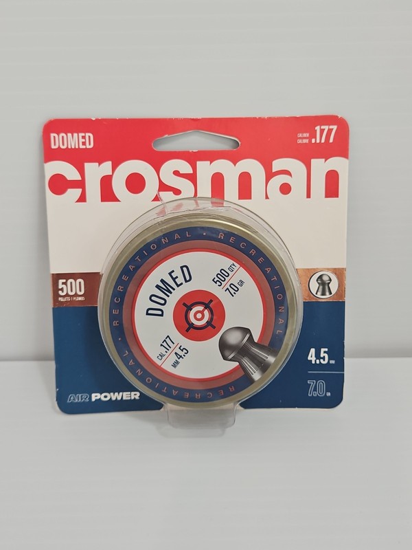 Crosman .177 Domed Pellets for Air Guns -7.0 gr - 1-Pack of 500-MM4.5 - LDE7-512