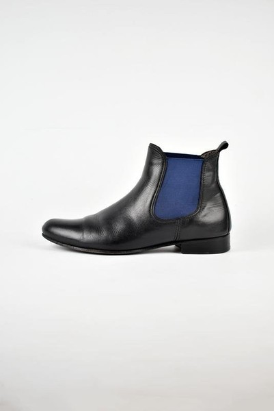 Men Karl Lagerfeld Boots Black Leather 43.5