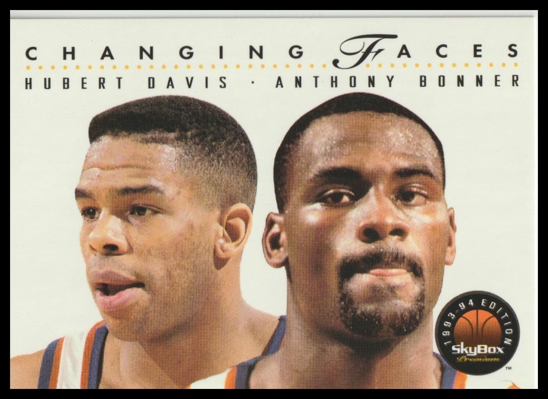 1993-94 SkyBox Premium #309 Hubert Davis / Anthony Bonner excellent