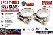 2pcs Stainless Steel Exhaust Band Clamp 48-51mm Motorcycle And Silver 2pcs Stainless Steel Exhaust Band Clamp 48-51mm Motorcycle And Silver