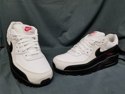 Nike Air Max 90 Perforated Leather White/Black Sneakers Mens Size 9.5 NEW NO BOX