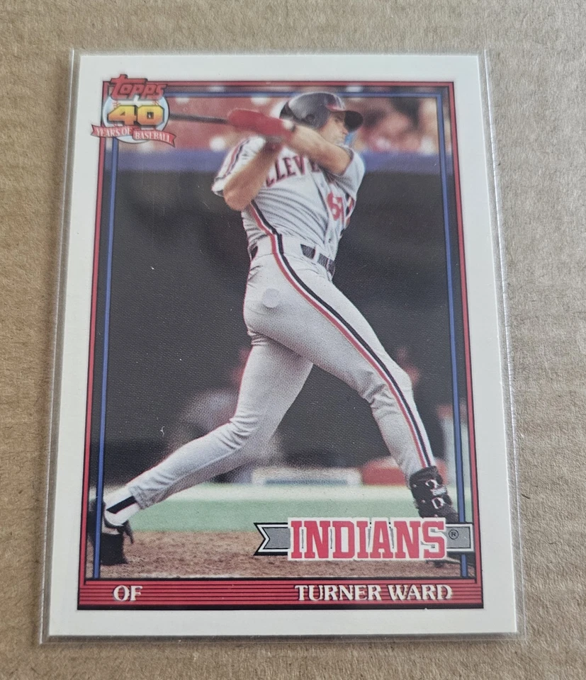 1991 Topps 40 Years Of Baseball Card Lot 9 Indians And Royals Pre-owned - Image 3 of 4