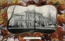 Halifax Nova Scotia Government Building Maple Leaf Gilt Vintage Postcard