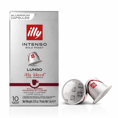 Illy Intenso Bold Roast Lungo Capsules 100 Ct BB 03/15/2026 Nespresso Compatible