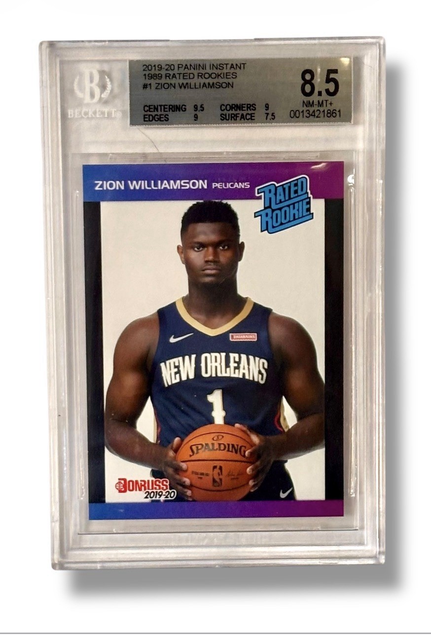 2019 Instant 1989 Variation /3431 RR RC Zion Williamson BGS 8.5 Pop 4 Rare!