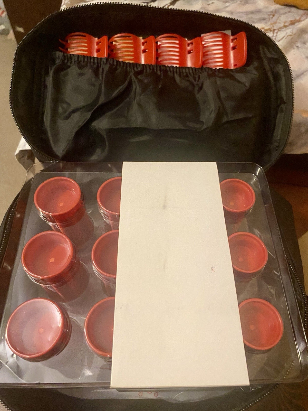 A set of Calista Tools Ion Hot 12 rollers, 12 clips & travel PROTEC TOOLS bag  