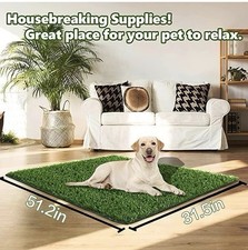 Dog Grass 51.2x31.5In Artificial Pee Pad for Potty Training Indoor Outdoor