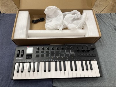 M-VAVE SMK-37 PRO 37-Key MIDI Keyboard 16 RGB Pads Black