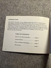 Heavy Shreddin' (NES, 1990) - Instruction Manual / Booklet Only