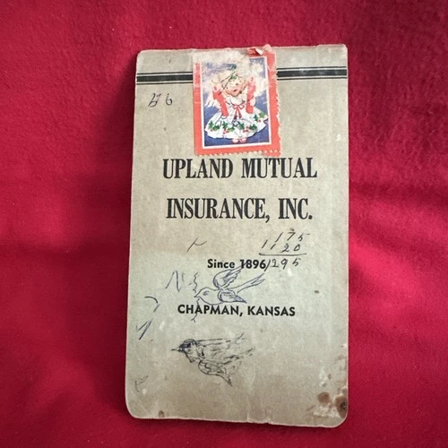 1960 Daily Journal Of Farmers Life Upland Mutual Insurance Chapman KS history