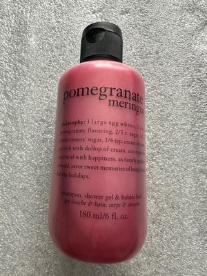Philosophy Pomegranate Meringue Shampoo Shower Gel 3 in 1 Sealed 6 ounces