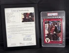1985 Star Co. Team 5x7 Michael Jordan Card #1 PSA 8 Autograph Rookie JSA LOA
