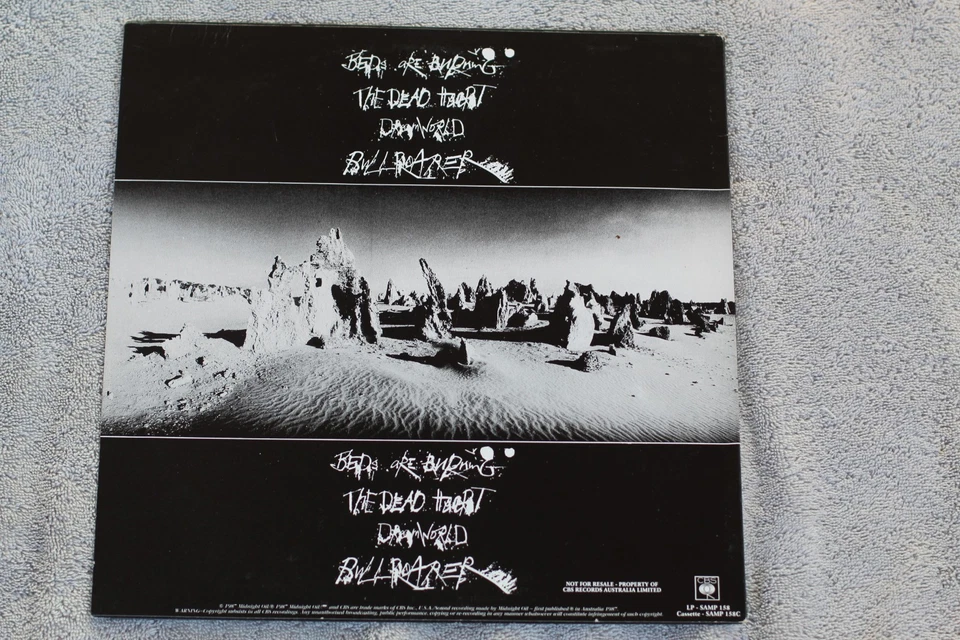 Midnight Oil  -  SIGNED 1987 Australia Only "Diesel And Dust" PROMO LP - Image 4 of 4