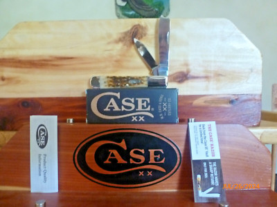 Case XX 10722 Amber Peach Seed Jig Razor Barlow Knife 2024 Vault Release NIB