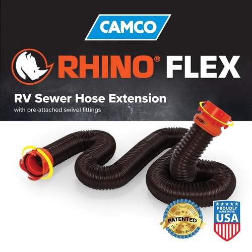 Camco RhinoFLEX 10-Foot RV Sewer Hose Extension - Multicolor - Picture 6 of 6