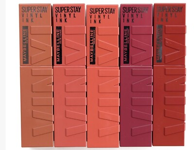 Maybelline New Shades Super Stay Vinyl Nudes Ink Liquid Lipcolor Pick 1 Shade