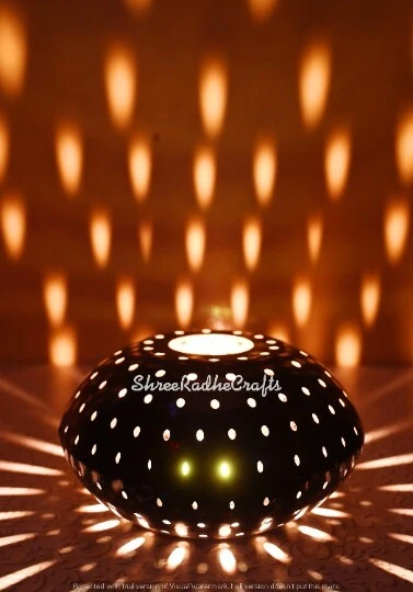 Vintage Design Handmade Moroccan Chandelier Table / Desk Homer Decor candle Lamp - Image 2 of 4