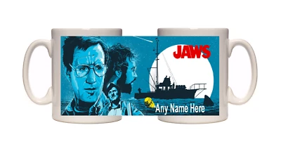 XPRES personalised jaws film mug personalised mug free uk shipping