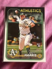 1224-14 2024 Topps Update RC Brett Harris Oakland Athletics