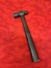 VINTAGE BALL PEEN HAMMER w/ WOODEN HANDLE 12.2 OZ TOTAL WEIGHT t38 