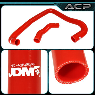 JDM Upgrade Silicone Radiator Hose Kit Red For 90 91 92 93 94 95