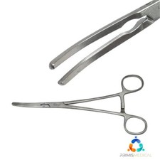 Jarit 505-326 Masterson Curved Cardio-Grip Hysterectomy Forceps 8-1/2"