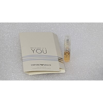Emporio Armani Because It's You Eau De Parfum Perfume 0.05 Oz Sample Spray