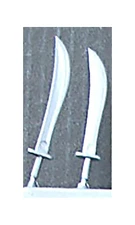 Britains Deetail - 2 Falchions - replacement weapons for Turks, Knights, Arabs