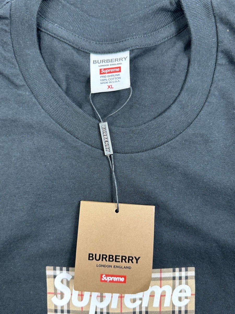 SUPREME X BURBERRY - BOX LOGO PRINT T-SHIRT SIZE: XL | eBay SUPREME X BURBERRY - BOX LOGO PRINT T-SHIRT SIZE: XL | eBay