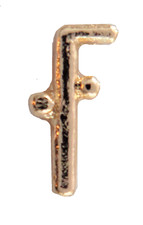 Two Ball Cane (Tubal-Cain) Masonic Freemasonry Gilt Tiny Pin Badge