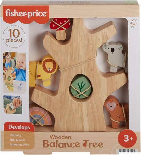Stacking Toy Wooden Balance Tree, 10 Wood Pieces for Developmental Play for Pres - Picture 7 of 12
