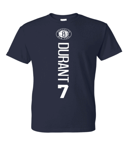 Brooklyn Nets Kevin Durant 7 Vertical T-Shirt - All Design Colors & Sizes S-5XL - Picture 3 of 25