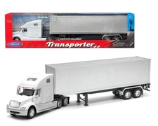 WELLY TRANSPORTER FREIGHTLINER COLUMBIA SILVER CONTAINER 1/32 WHITE 32621 W WH