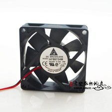 1 PCS DELTA Fan AFB0724M DC24V 0.18A 7025 7CM 2 wire cooling fan