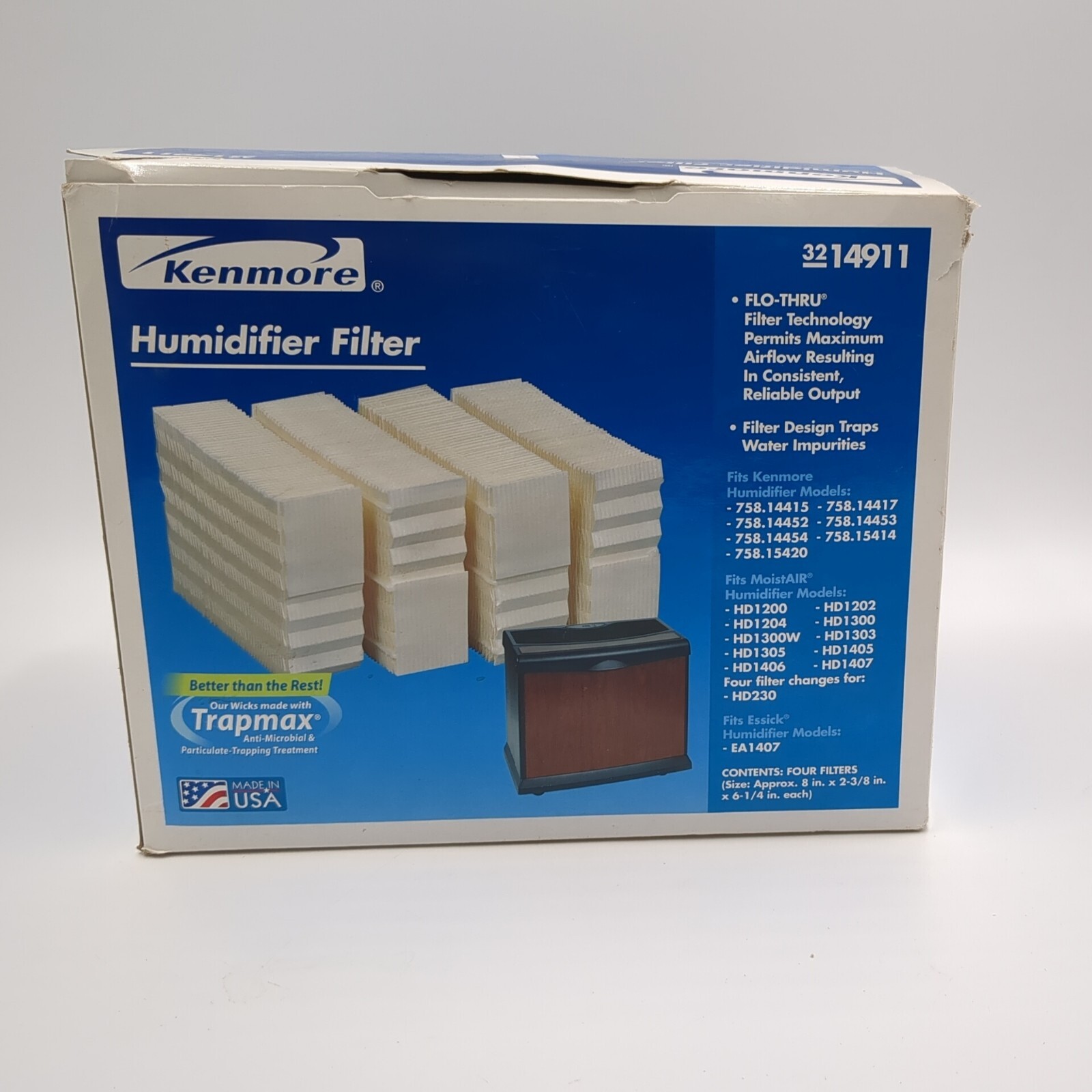Kenmore Humidifier Filter 3214911 Replacement 4 Wick Filters New Old Stock eBay