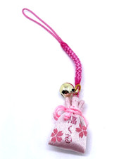 Japanese Lucky Charm Bell Phone Strap for Good Luck Fortune Made in Japn