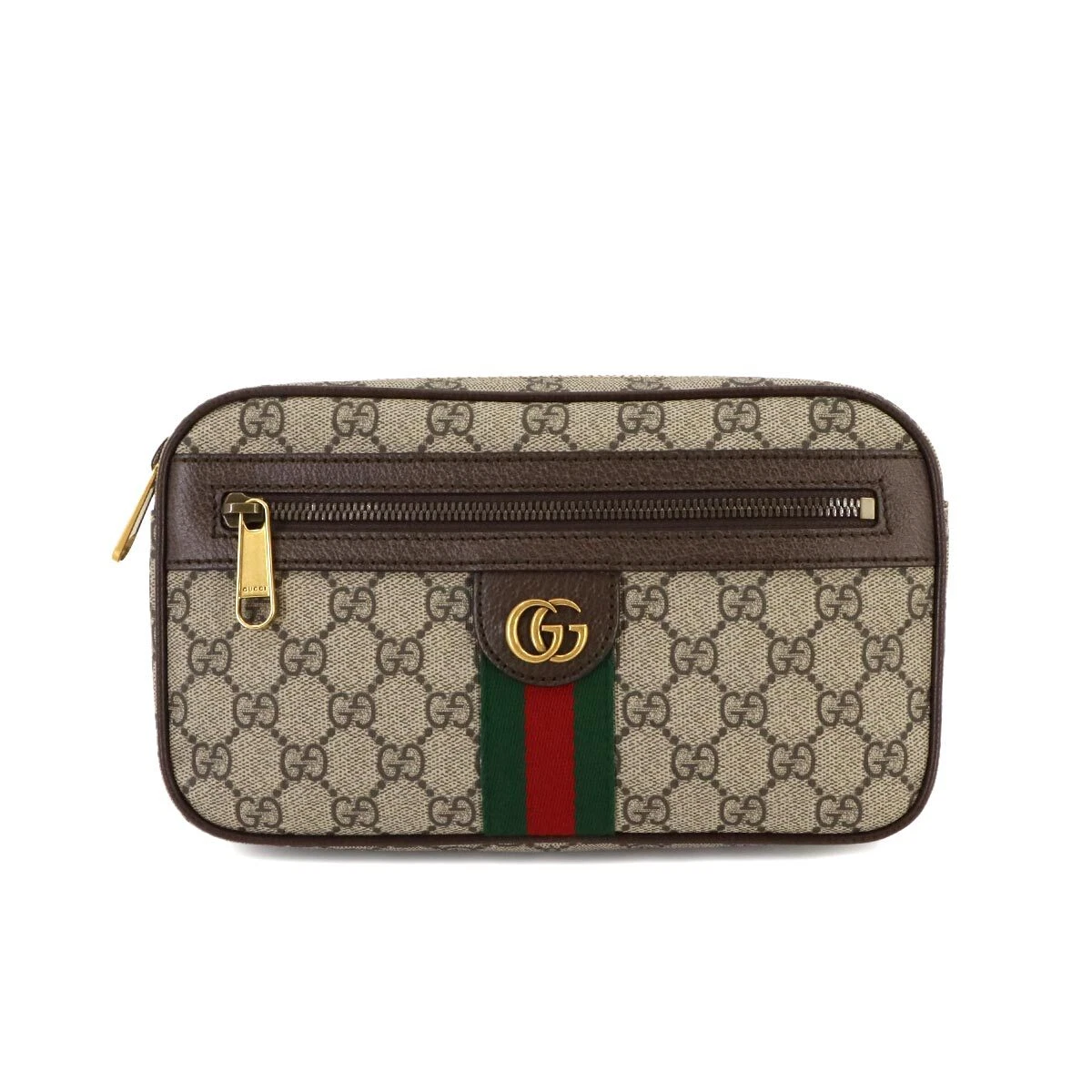 Sac à main GUCCI Ophidia GG Supreme ceinture cuir beige marron 574796 90244062