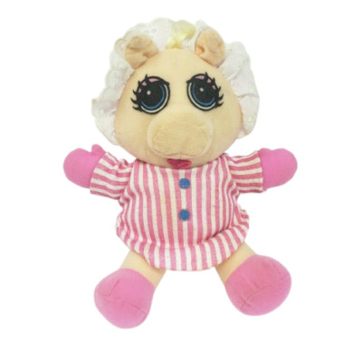 VINTAGE 1989 DIRECT CONNECTION MUPPETS BABY MISS PIGGY STUFFED ANIMAL PLUSH TOY