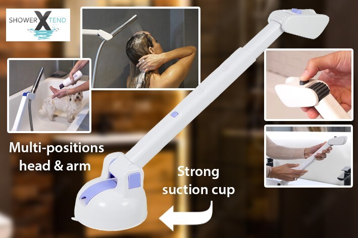 Support de douchette pour enfants à hauteur réglable idéal pour le bain familial