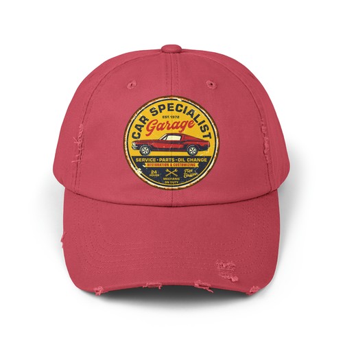 Gas Station Distressed Cap Hat Vintage Classic Car Pin Up 100% Cotton - Picture 44 of 48