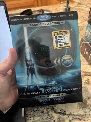 The Ultimate TRON Experience: 5 Disc Set Blu-ray 3D/2D w/ Glowing Disc Case! New