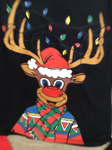 Next Christmas Medium Black T Shirt - Picture 3 of 3