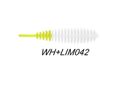 MilS Trout Bait RIBS 50mm | #042 White+Lime | Bubblegum | 7 Stück