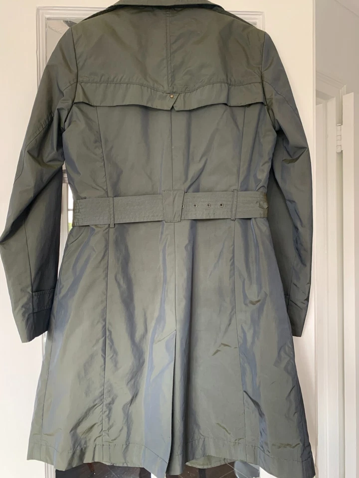 Gabardina Cole Haan Thermore aislada extraíble verde brillo talla S Foto 3 de 4