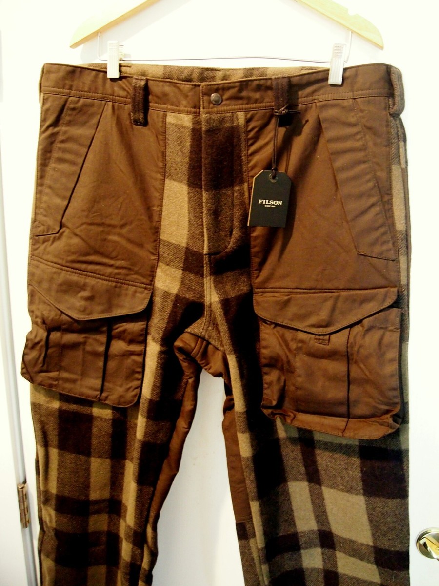 Filson 100% Wool Mackinaw Hunting Pants NWT 38 x 34 Otter Green