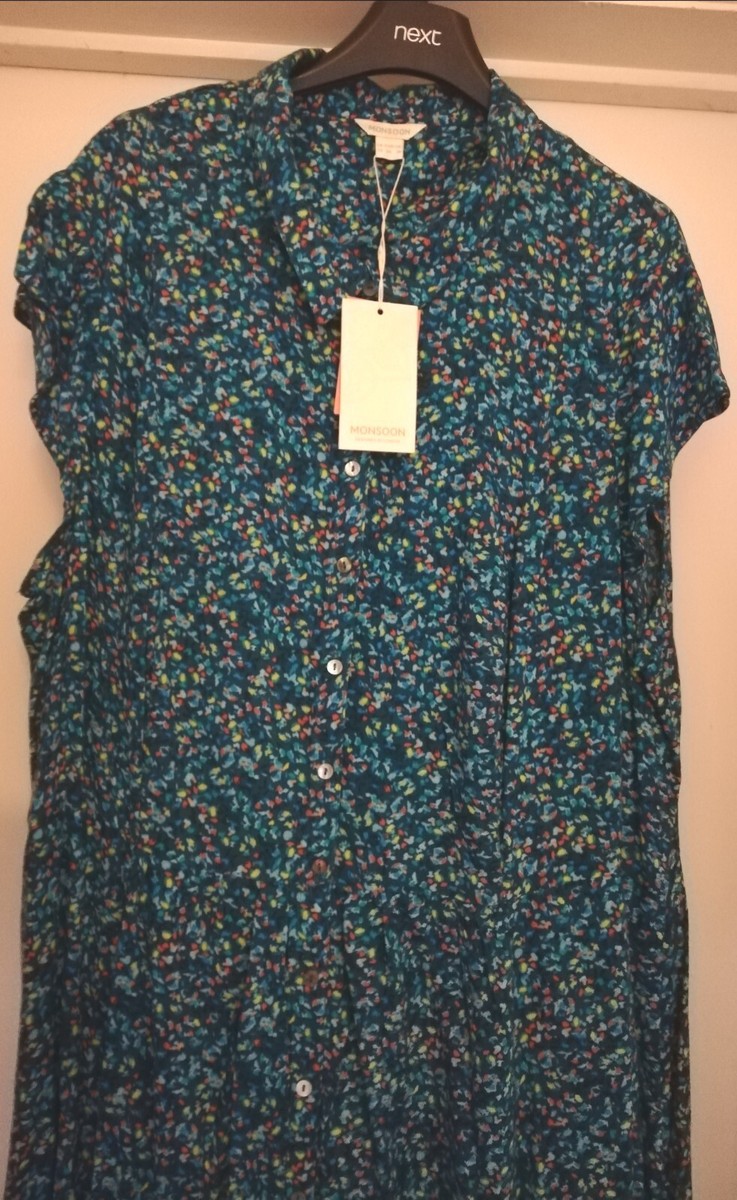 Monsoon Delphine Ditsy Shirt Size 22 UK
